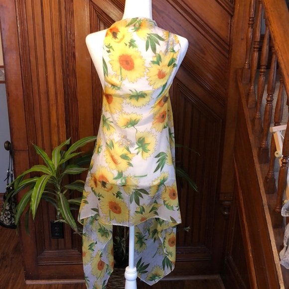 Sunflowers Kimono/cardigan/wrap Sheer - Picture 3 of 4